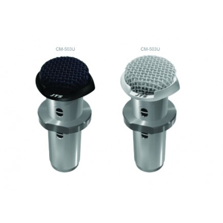 Outlet JTS CM-503U Niskoprofilowy mikrofon powierzchniowy (czarny mat/półkardioida), z możliwością zamontowania nie tylko w